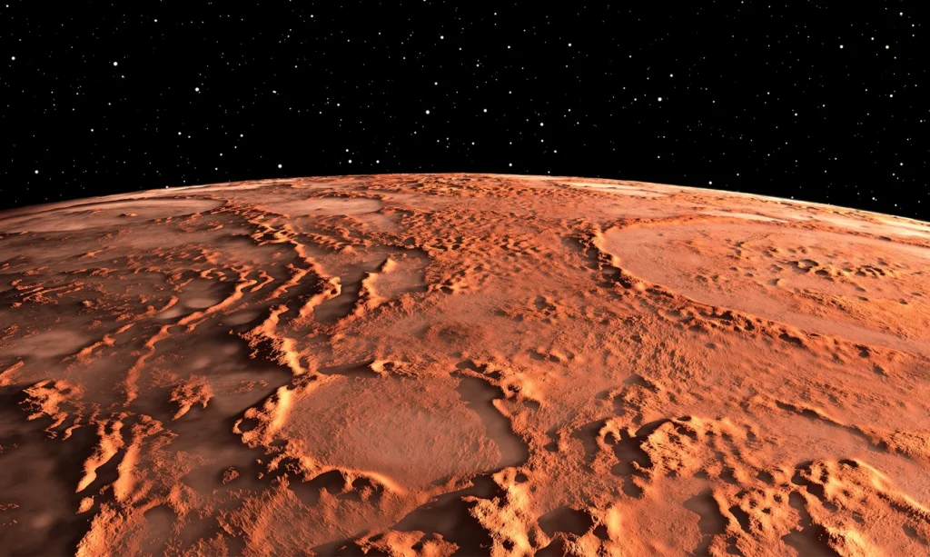 كوكب المريخ لا يوجد به كائنات تتنفس الأكسجين ويرجع سبب ذلك الى