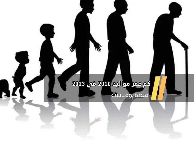 كم يبلغ عمر الأشخاص الذين ولدوا في عام 2010 في عام 2023؟